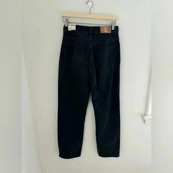 Free People Pacifica High Rise Slim Straight Jeans Black  NWT - Picture 6 of 10